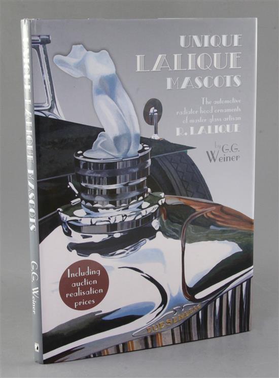 G.G.Weiner - Unique Lalique Mascots Vol.1. Signed by the author With all good wishes G.G.Weiner